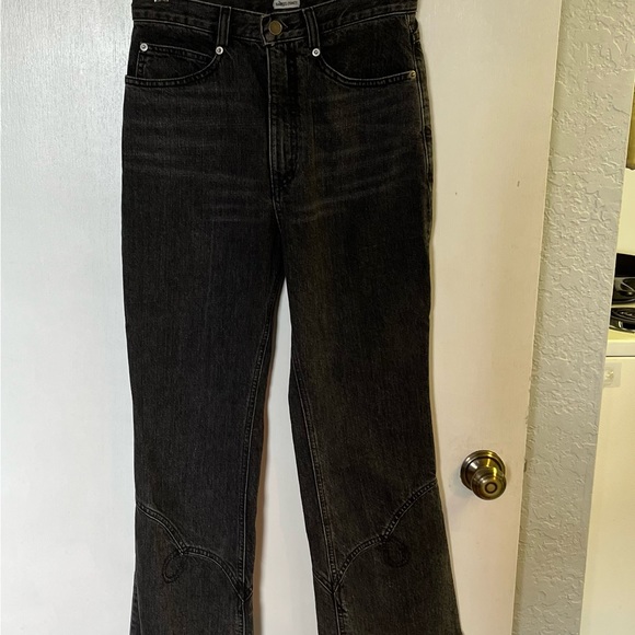 Rachel Comey Black Jeans Raw Hem 4 - Picture 2 of 6
